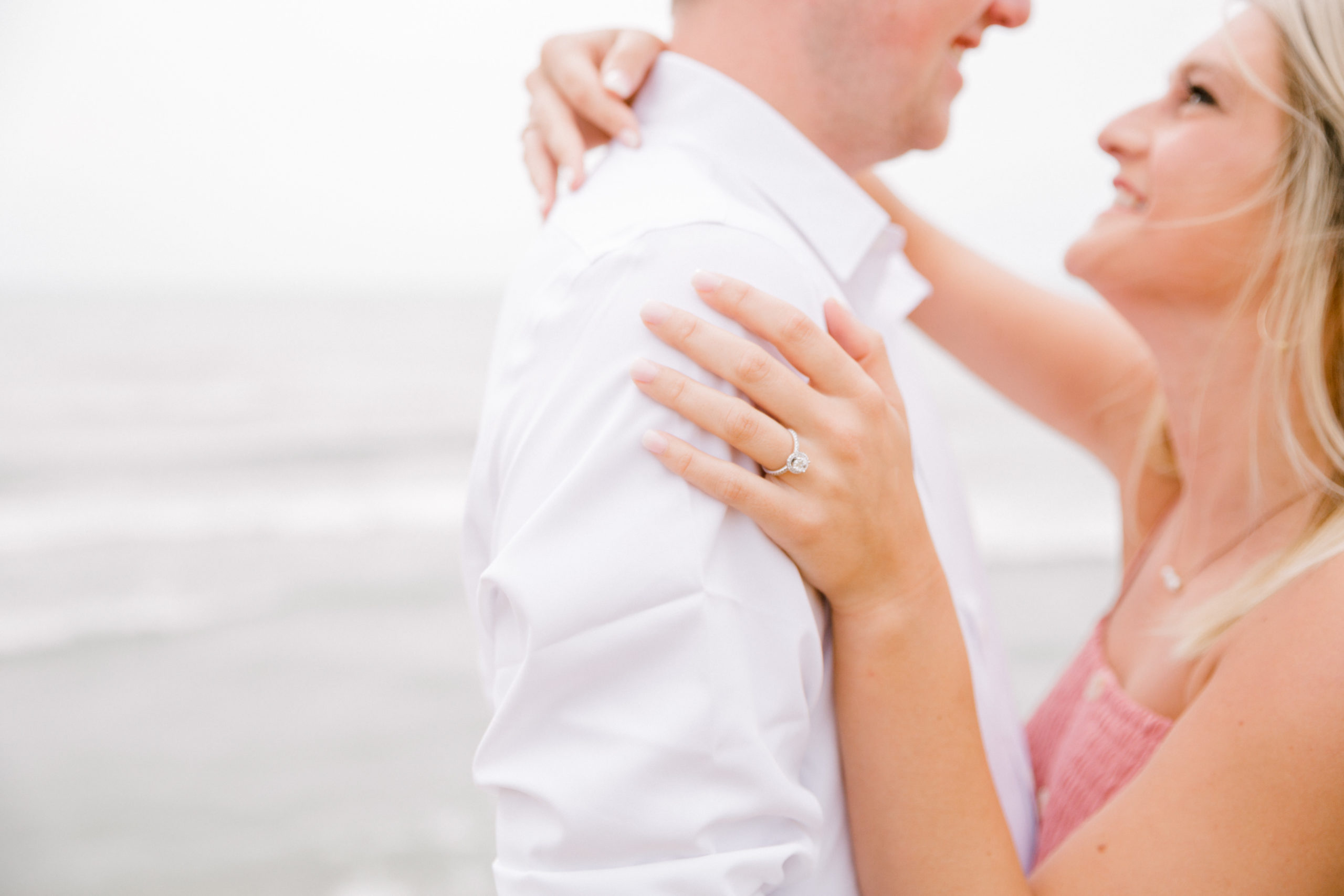 Beach Wedding Proposal at Tunnel Park in Holland Michigan