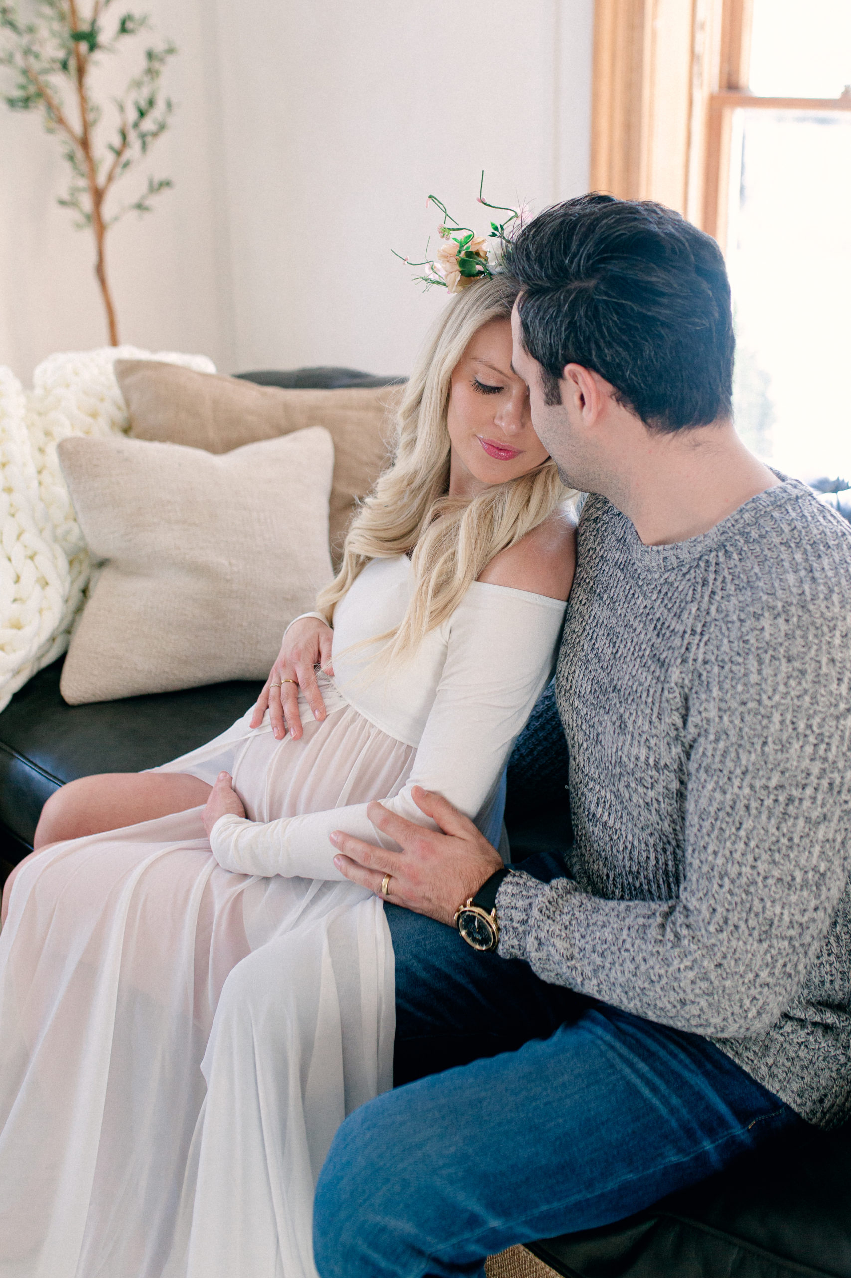 Romantic Maternity session at The Iron Victorian in Howell Michigan