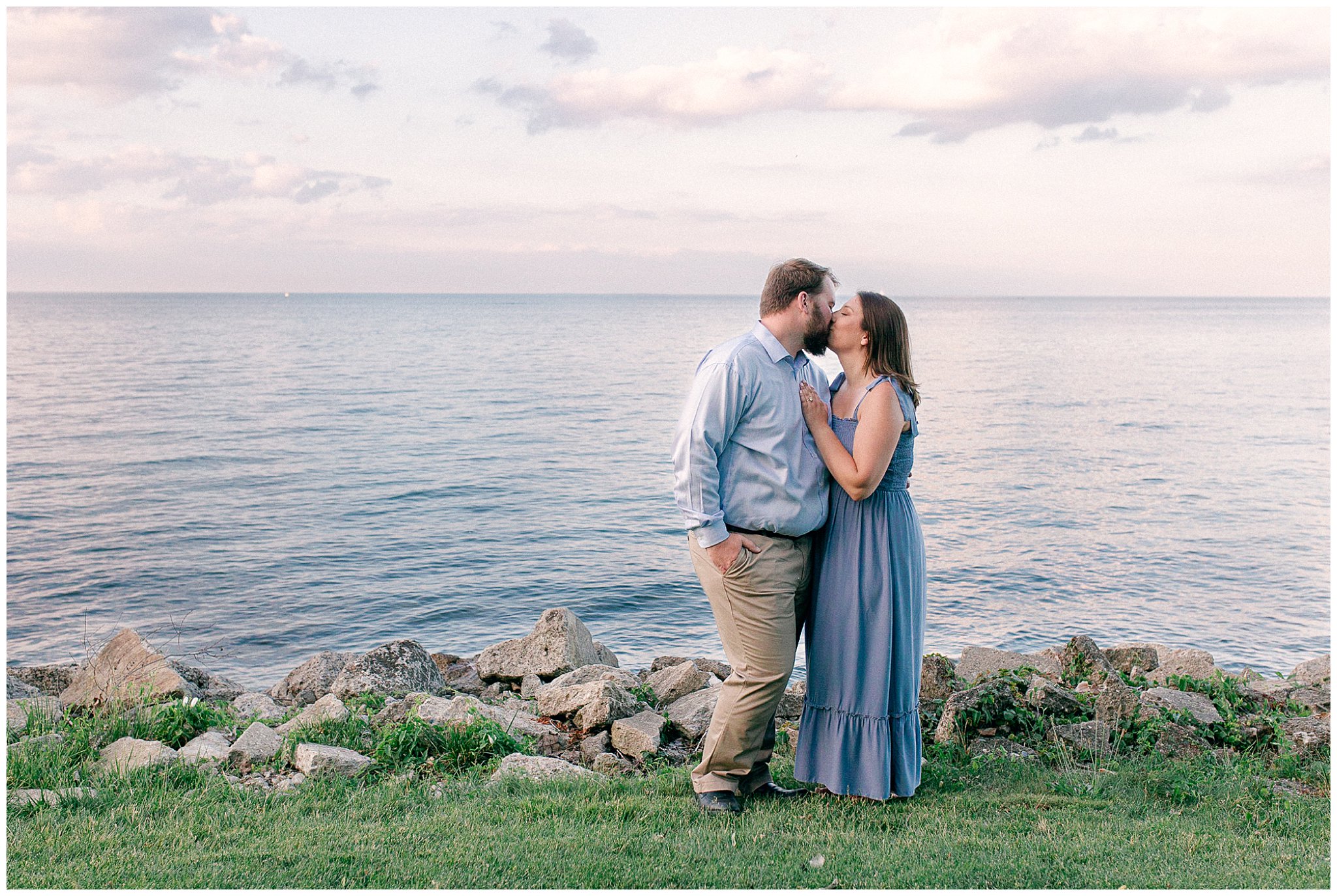 summer-sunset-lake-saint-clair-Edsel-Eleanor-Ford-House-grosse-pointe-Michigan-engagement-Photographer