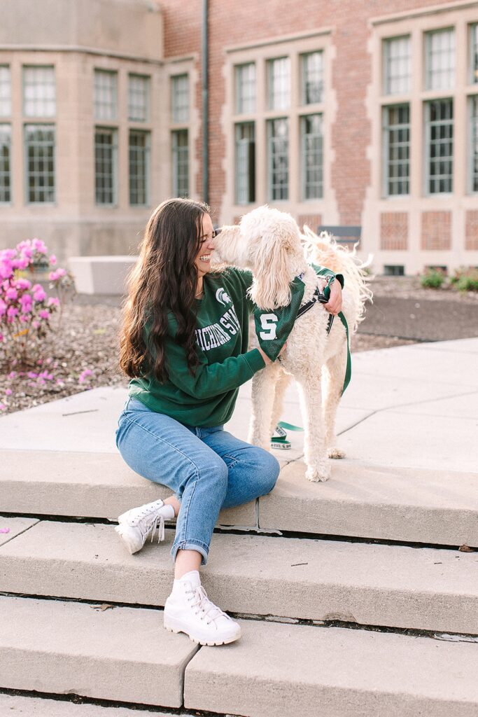 Yakeley and Landon Hall | Michigan State University Graduation Photographer