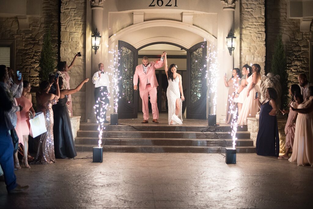Wedding Sparkler Exit Rolls Royce | Knotting Hill Place Luxury Dallas Wedding Venue