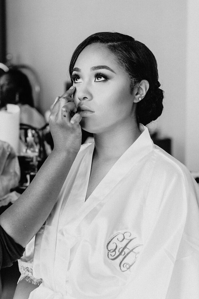 Bride Getting Ready | Knotting Hill Place Luxury Dallas Texas Wedding Venue