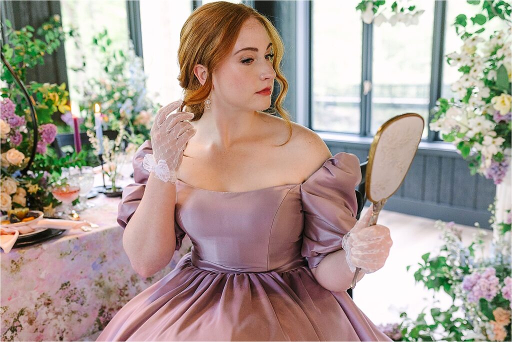 Bridgerton inspired vintage wedding gowns designed by Allure Bridals