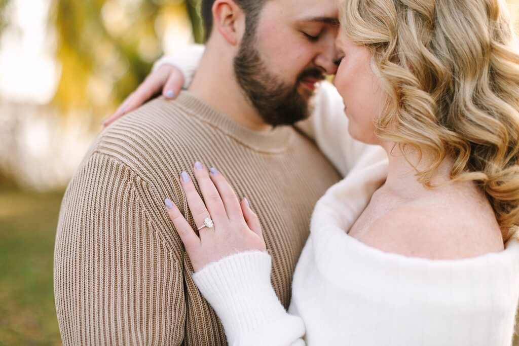 Romantic fall engagement session in Michigan