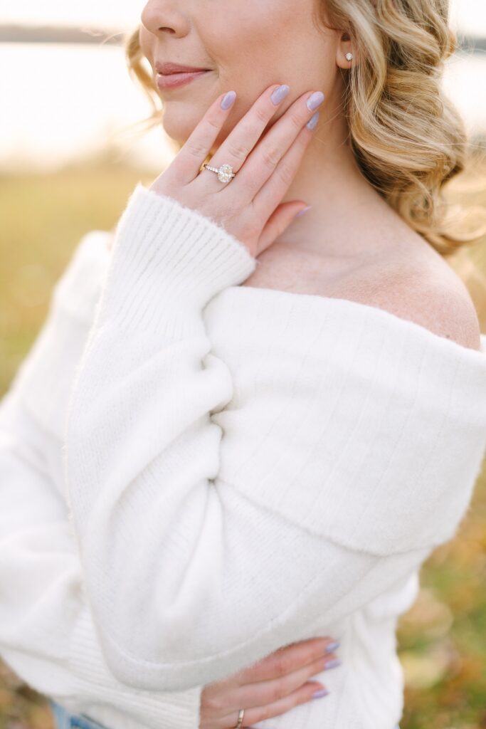 Romantic fall engagement session in Michigan