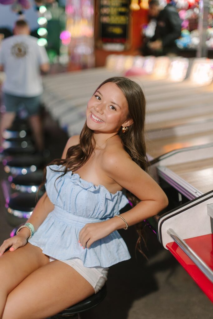 Mireya enjoying her Senior Ambassador session at the Ionia Free Fair in Michigan.