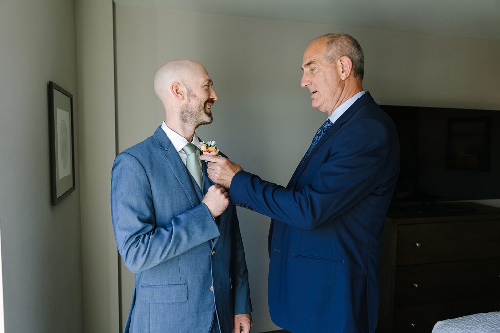 Aerin and Jack's wedding ceremony at Saint Thomas Aquinas and University Club of Michigan State in East Lansing