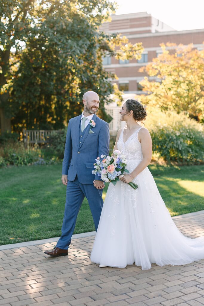 - Aerin and Jack's fall wedding portraits at Michigan State University