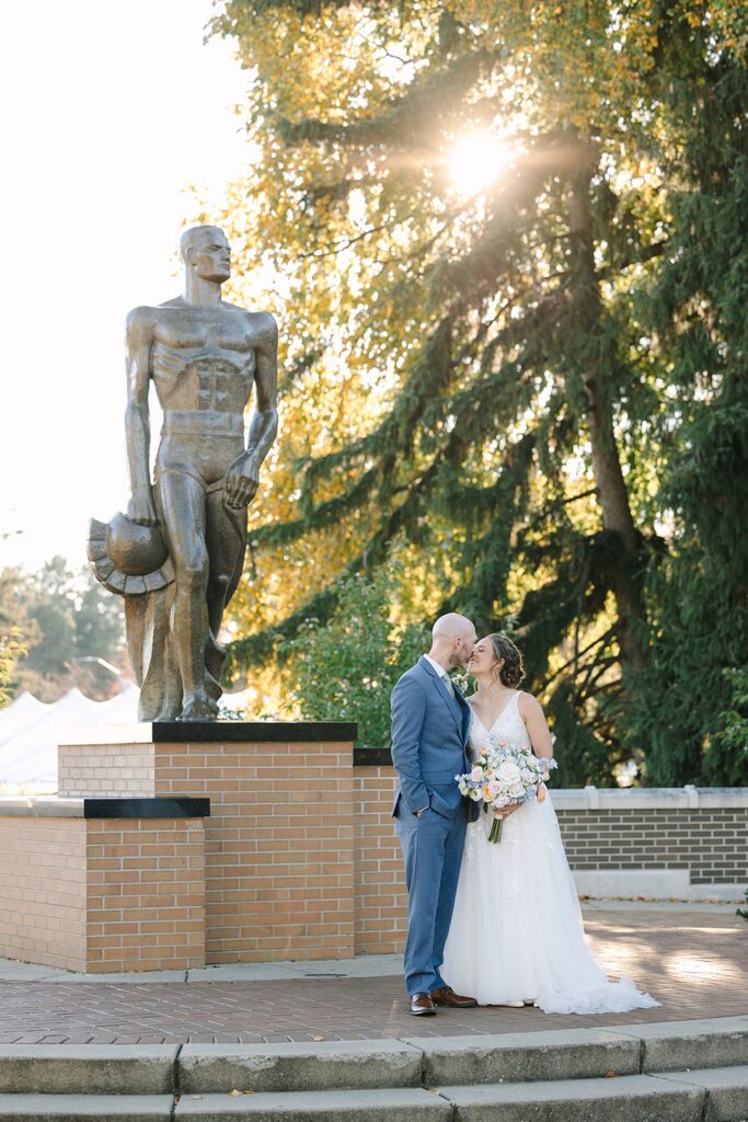 - Aerin and Jack's fall wedding portraits at Michigan State University