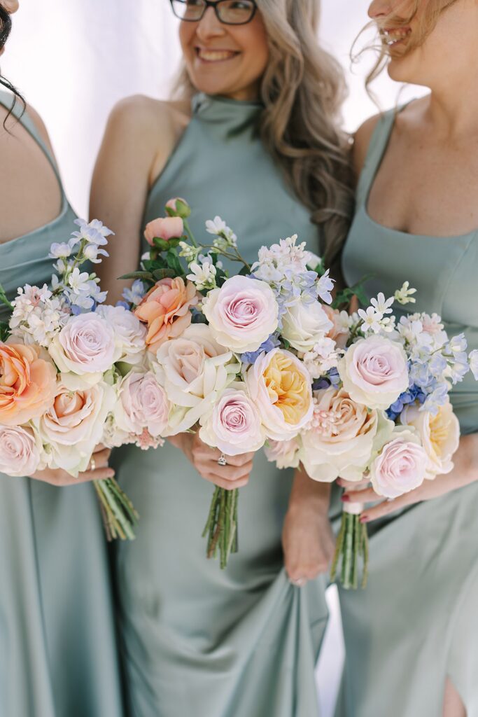 Wedding party portraits on the Michigan State University campus