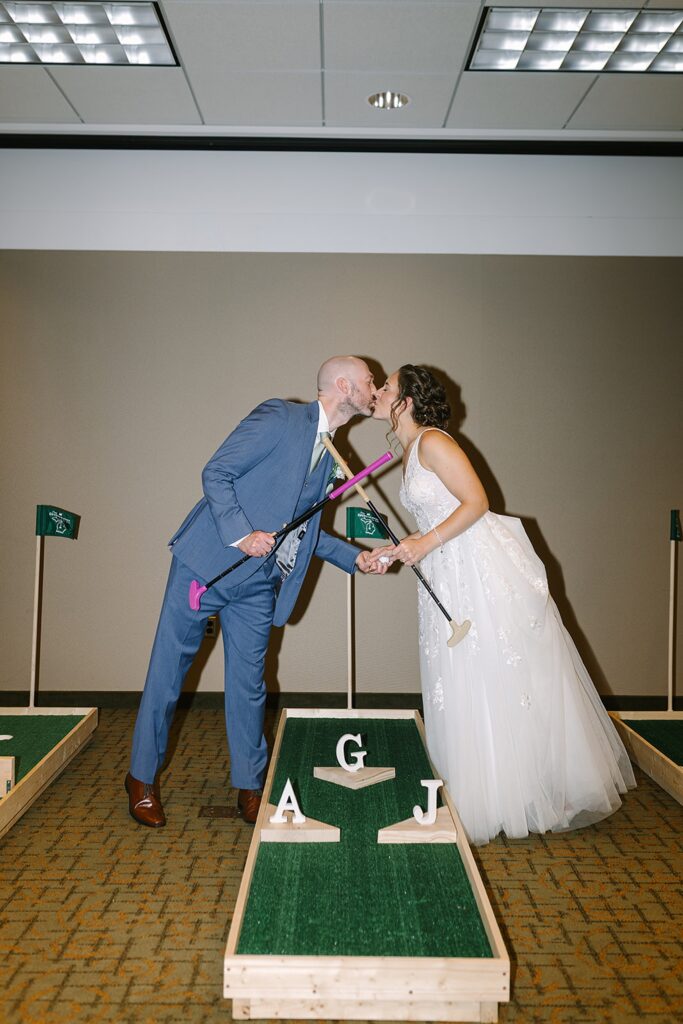 Aerin and Jack's wedding reception at the University Club of Michigan State