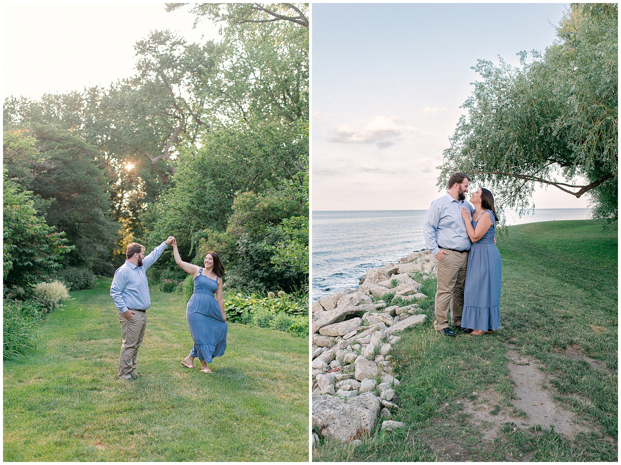 Summer-sunset-Engagement-photos-grosse-pointe-Michigan-Photographer