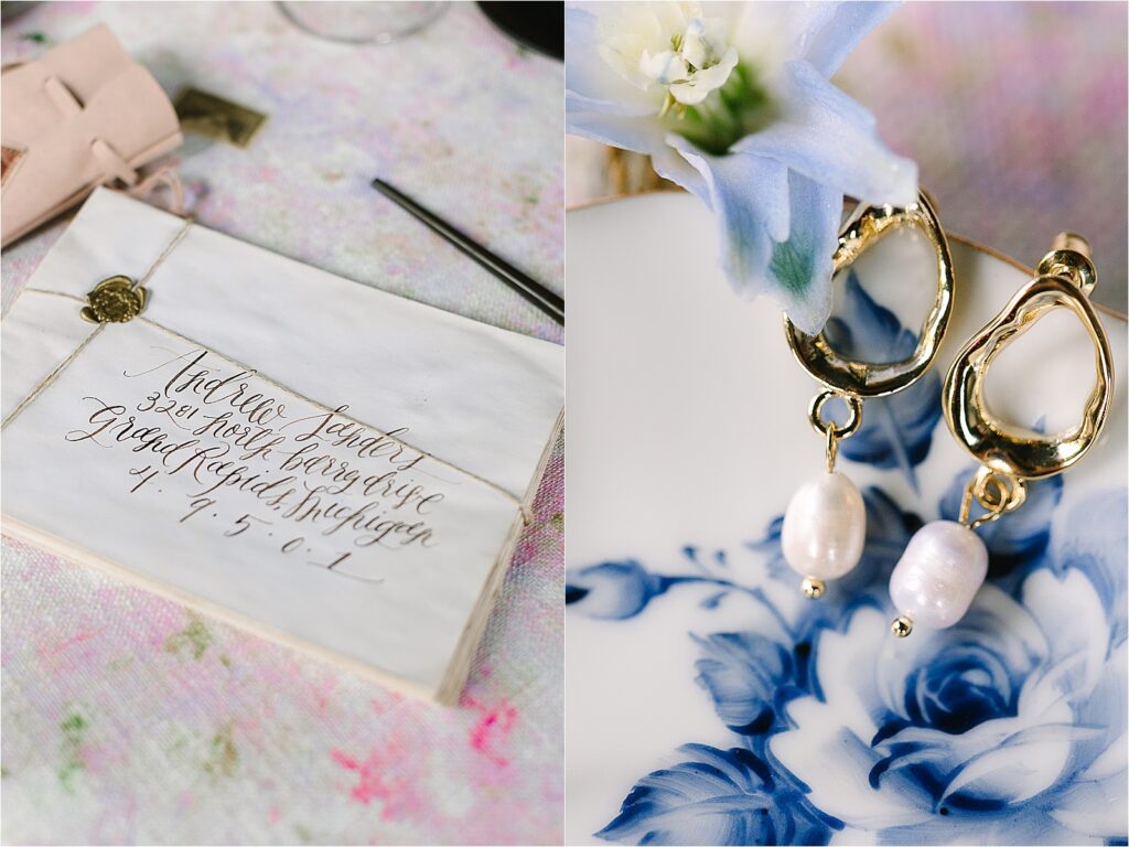 Bridgerton inspired vintage wedding details