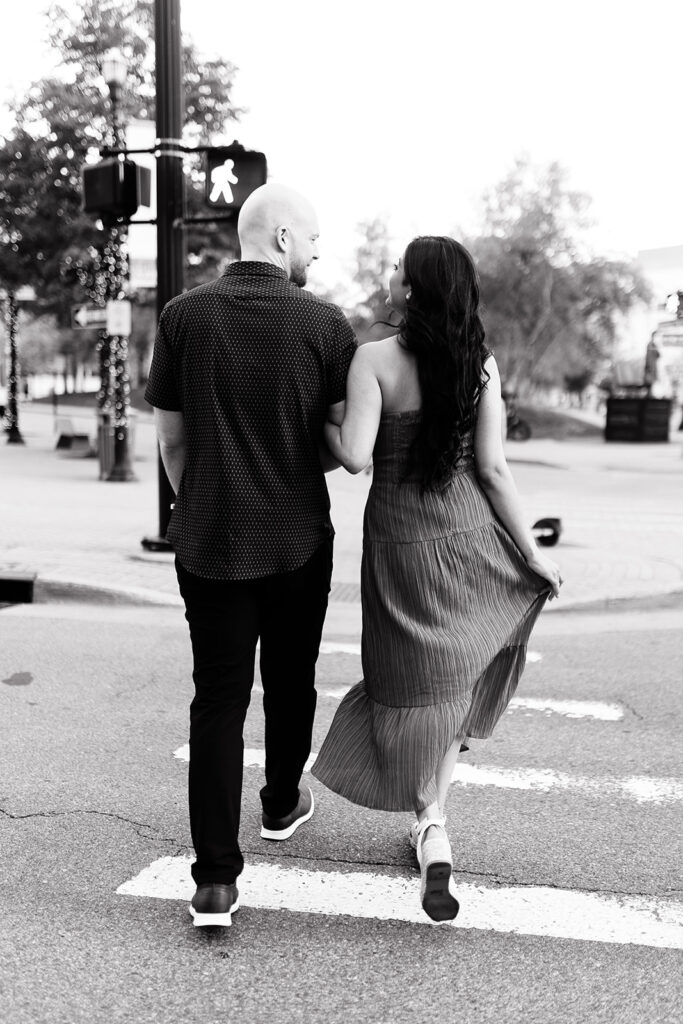 Summer Engagement Session in Downtown Grand Rapids