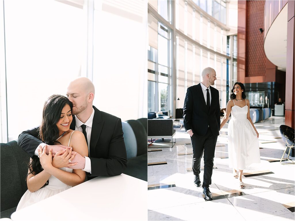 JW Marriott Grand Rapids Michigan Engagement Photographer