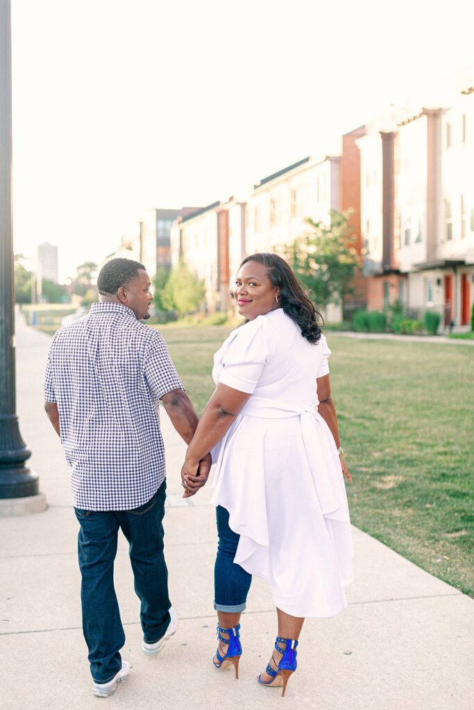 Downtown Detroit Michigan Summer Engagement Session