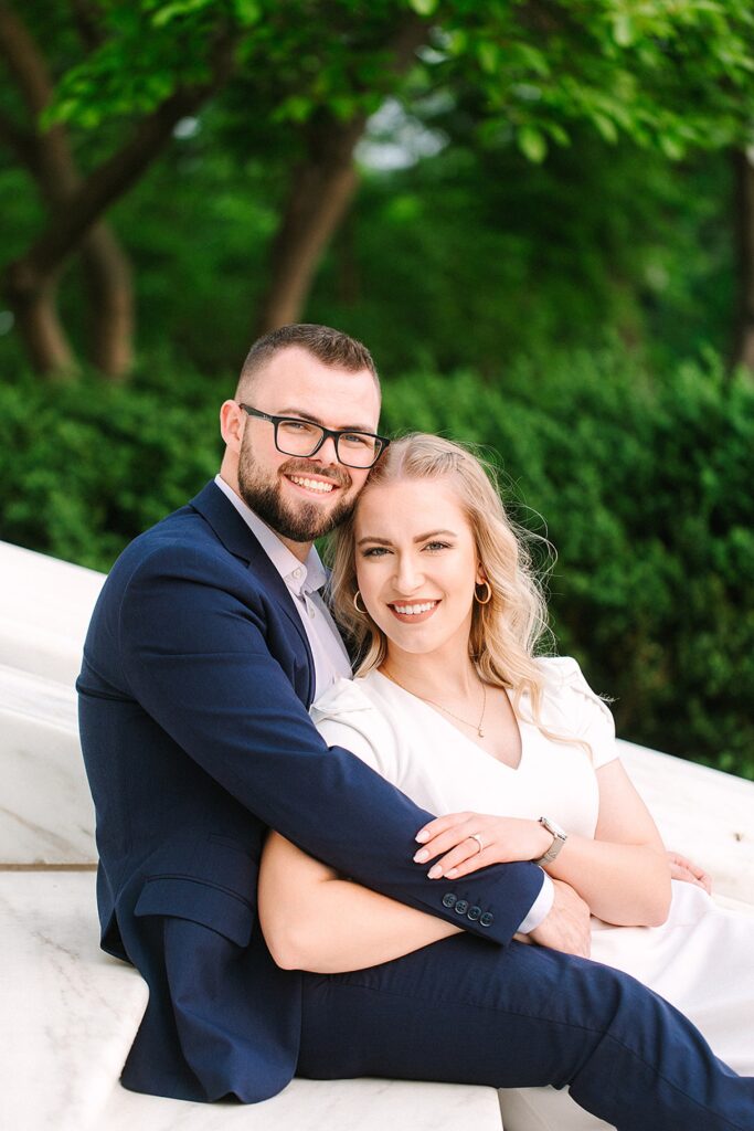 classic engagement portrait michigan photographer