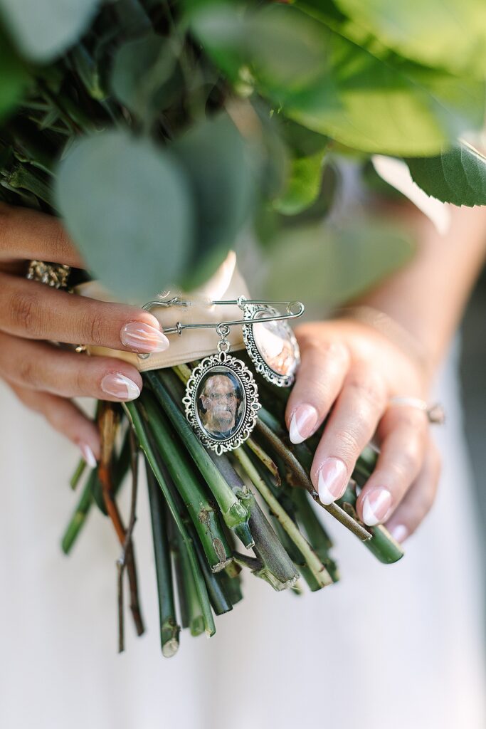 memorial charms for bridal bouquet